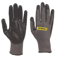 Gants De Préhension En Nitrile Stanley Gris Taille L