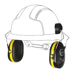 Casque Antibruit à Monter Sur Casque De Sécurité JSP InterGP Noir/jaune -Magasin De Vêtements De Travail Élégant ae235 4072