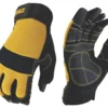 Gants D'artisan à 3 Doigts Apparents DeWalt DPG24L Noir/jaune Taille L -Magasin De Vêtements De Travail Élégant ae235 4116