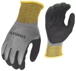 Gants Résistants à L'eau Stanley SY18L Noir/jaune/gris Taille L