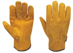 Gants De Conduite En Croûte De Cuir De Vache Stanley Marron Taille L
