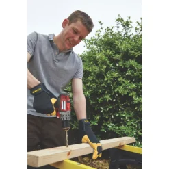 Gants En Cuir Stanley Hybrid Performance Noirs Taille L -Magasin De Vêtements De Travail Élégant ae235 4153