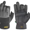 Gants Avec 3 doigts Ouverts Snickers Power Performance Noirs / gris Taille L