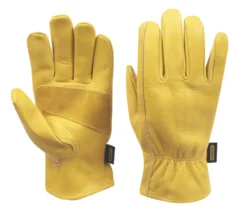Gants De Conduite En Cuir Haut De Gamme Stanley Jaunes Taille L