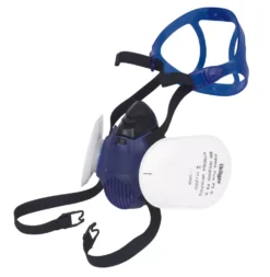 Demi-masque Draeger X-plore 3500 à Utiliser Dans Le Secteur De La Construction Avec Filtres P3R