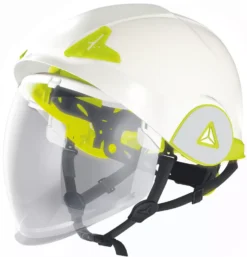 Casque Pour éclair D'arc Delta Plus ONYX Avec Visière Rétractable Blanc