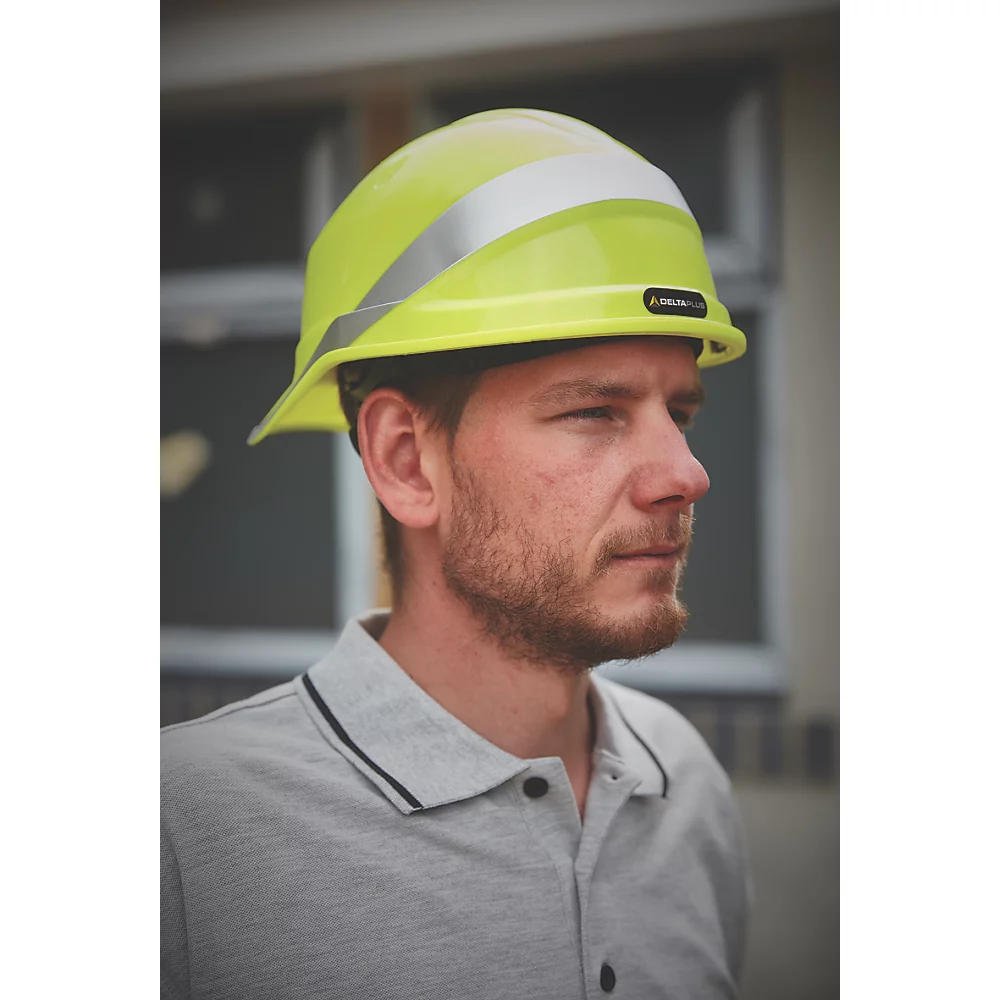 Casque De Sécurité Réversible Delta Plus Diamond V Jaune 5 Casque De Sécurité Réversible Delta Plus Diamond V Jaune – Image 3